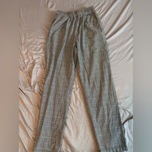 Men's Gray Plaid Pants